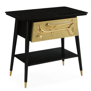 Sculpted Brass Drawer Side Table | Jonathan Adler Reform | Oroa.com