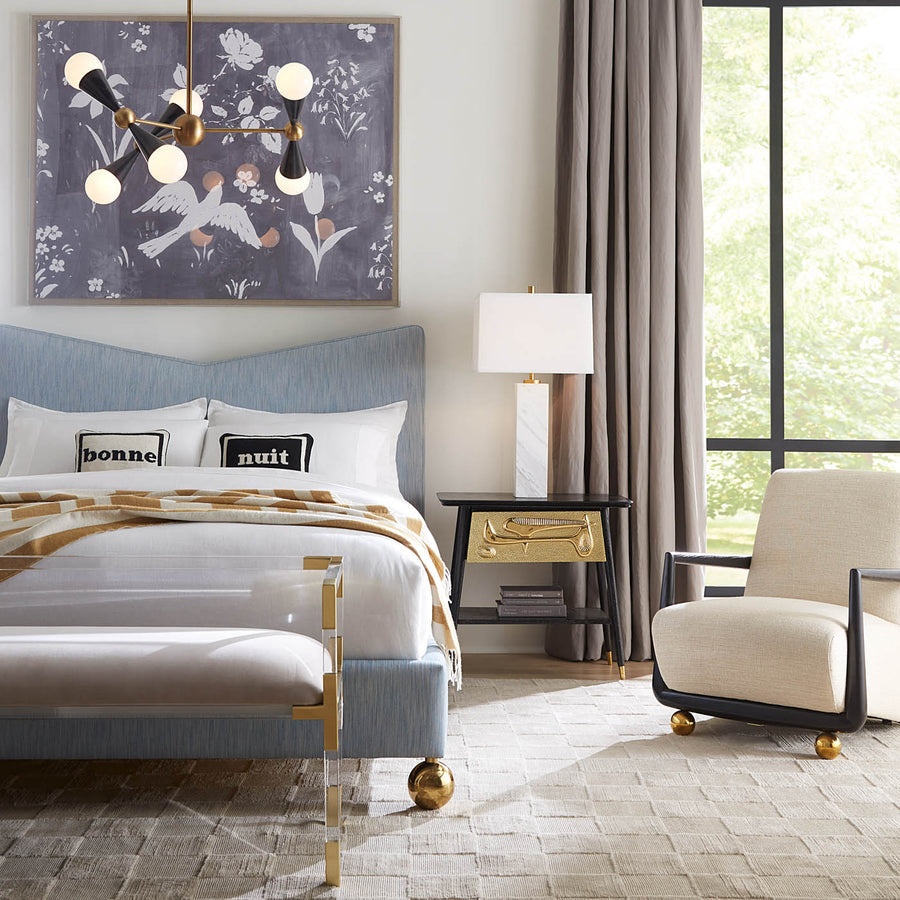 Sculpted Brass Drawer Side Table | Jonathan Adler Reform | Oroa.com