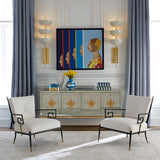 Linen Upholstered Accent Chair | Jonathan Adler Rider | Oroa.com