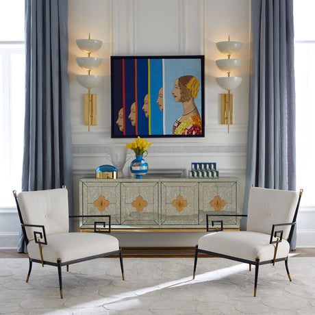 Linen Upholstered Accent Chair | Jonathan Adler Rider | Oroa.com