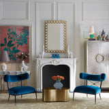 Velvet Klismos Lounge Chair | Jonathan Adler Rider | Oroa.com