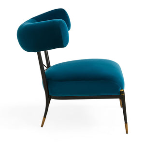 Velvet Klismos Lounge Chair | Jonathan Adler Rider | Oroa.com
