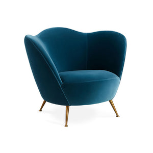 Wave Top Velvet Lounge Chair | Jonathan Adler Ripple | Oroa.com