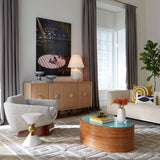 Hand-Painted Stoneware Pedestal Bowl M | Jonathan Adler Chroma | Oroa.com
