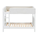 White Upholstered Twin Bunk Bed | OROA Kids
