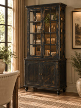 Modern European furniture - 3-Sided Glass Hutch Cabinet - www.oroa.com