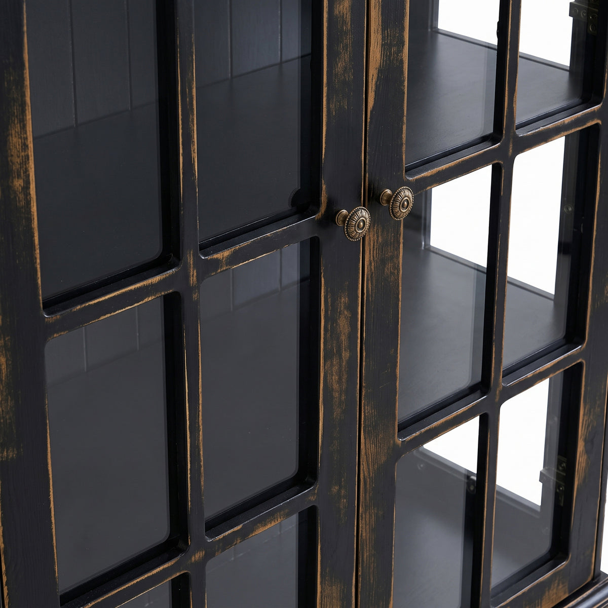 Modern European furniture - 3-Sided Glass Hutch Cabinet - www.oroa.com