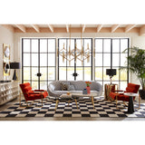 Channeled Velvet Lounge Chair | Jonathan Adler Goldfinger
