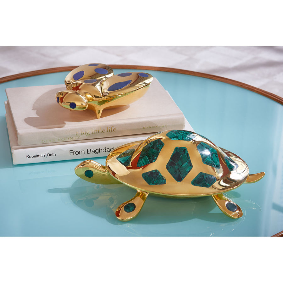Emerald Malachite Inlaid Box | Jonathan Adler Turtle | Oroa.com