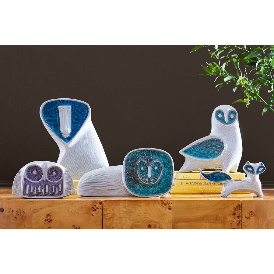 Melted Glass Sculpture Decor | Jonathan Adler Menagerie Barn Owl | Oroa.com