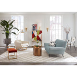 Brass Base Velvet Lounge Chair | Jonathan Adler Beaumont | Oroa.com