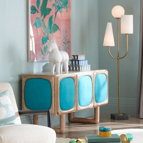 Milk Glass Shades Floor Lamp | Jonathan Adler Paradiso | Oroa.com