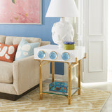 Peacock Blue Lacquer Box M | Jonathan Adler Botanist | Oroa.com