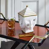 Porcelain Face Sculpture Ice Bucket | Jonathan Adler Masquerade | Oroa.com