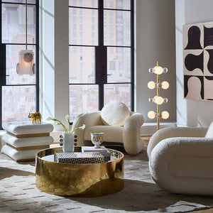 Ivory Lacquer 1-Drawer End Table | Jonathan Adler Kiki | Oroa.com