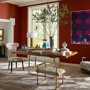 White High-Back Dining Chair | Jonathan Adler Acropolis | Oroa.com