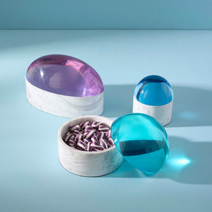 White Marble Box S | Jonathan Adler Globo | Oroa.com