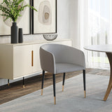 Modern European furniture - Fabric & Leather Dining Armchair - www.oroa.com