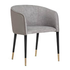 Modern European furniture - Fabric & Leather Dining Armchair - www.oroa.com