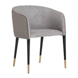   Fabric & Leather Dining Armchair | Oroa.com