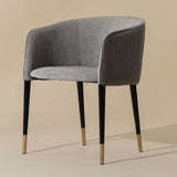 Modern European furniture - Fabric & Leather Dining Armchair - www.oroa.com