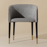Modern European furniture - Fabric & Leather Dining Armchair - www.oroa.com