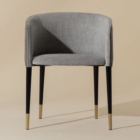 Modern European furniture - Fabric & Leather Dining Armchair - www.oroa.com