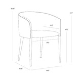 Modern European furniture - Fabric & Leather Dining Armchair - www.oroa.com