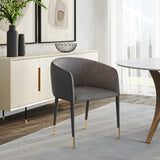 Modern European furniture - Fabric & Leather Dining Armchair - www.oroa.com