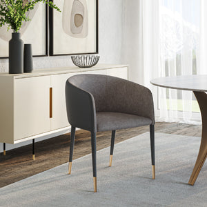   Fabric & Leather Dining Armchair | Oroa.com