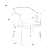 Modern European furniture - Leather-Inspired Dining Chair - www.oroa.com