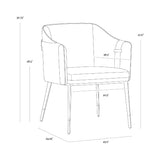 Modern European furniture - Leather-Inspired Dining Chair - www.oroa.com