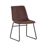 Leather Look Mid-Century Dining Chairs (2) | Splendido Cal
