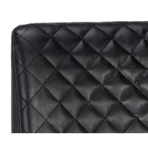   Diamond-Stitched Leather-Inspired Dining Chairs (2) | Oroa.com