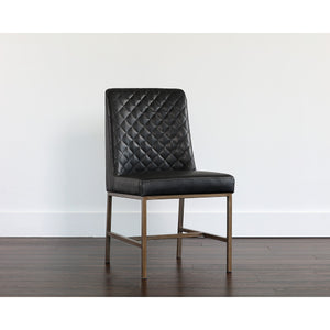   Diamond-Stitched Leather-Inspired Dining Chairs (2) | Oroa.com