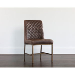   Diamond-Stitched Leather-Inspired Dining Chairs (2) | Oroa.com