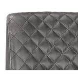 Modern European furniture - Diamond-Stitched Leather-Inspired Dining Chairs (2) - www.oroa.com