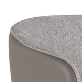 Modern European furniture - Taupe Leather Counter Stool - www.oroa.com