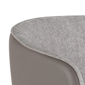   Taupe Leather Counter Stool | Oroa.com
