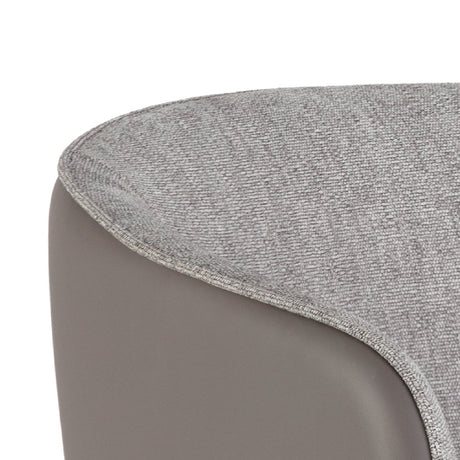 Modern European furniture - Taupe Leather Counter Stool - www.oroa.com