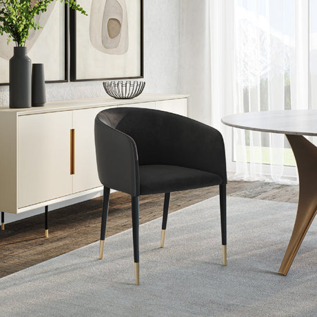 Modern European furniture - Fabric & Leather Dining Armchair - www.oroa.com
