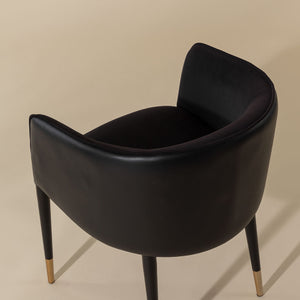   Fabric & Leather Dining Armchair | Oroa.com