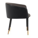 Modern European furniture - Fabric & Leather Dining Armchair - www.oroa.com