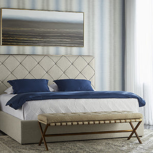  Button Tufted Leather Bench | Oroa.com