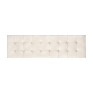   Button Tufted Leather Bench | Oroa.com