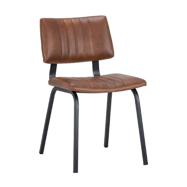Leather Look Industrial Dining Chairs (2) by Splendido Berkley, alternate view 2