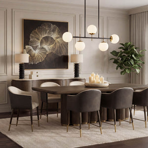   Cream Leather Dining Armchair | Oroa.com