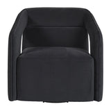Modern European furniture - Fabric Upholstered Swivel Lounge Chair - www.oroa.com