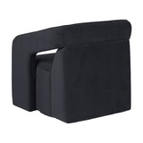 Modern European furniture - Fabric Upholstered Swivel Lounge Chair - www.oroa.com
