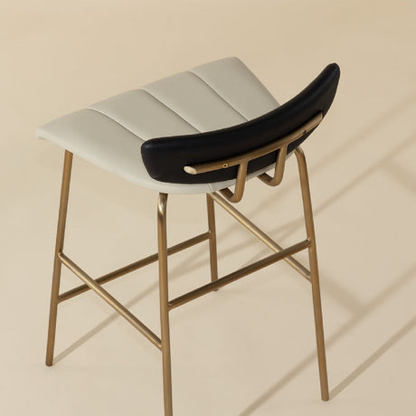 Modern European furniture - Leather Inspired Counter Stool - www.oroa.com